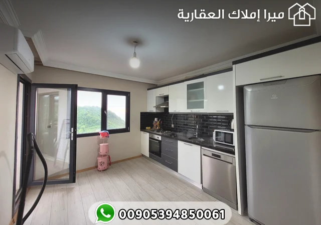 شقة دوبلكس للبيع في طرابزون أراكلي 4 غرف وصالتين مطلة على البحر