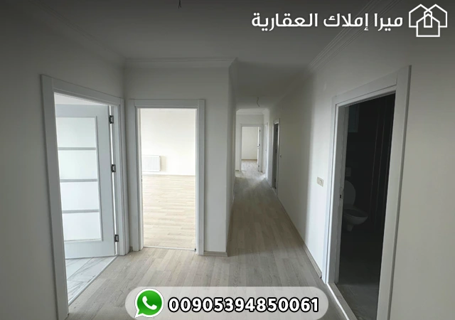 شقة 3 غرف وصالة للبيع في طرابزون منطقة أرسين بسعر رخيص بإطلالة مميزة على البحر والطبيعة