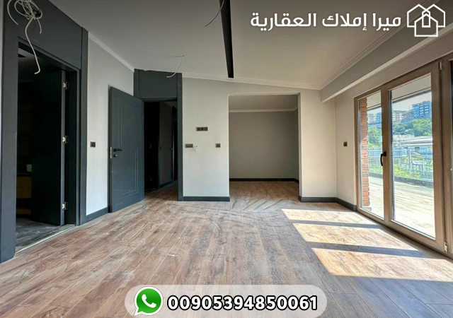 شقة دوبلكس فخمة للبيع في طرابزون 6 غرف وصالتين بإطلالة بحرية مميزة